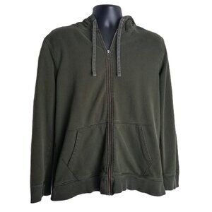 Goodfellow Co Olive Green Zip Hoodie Size L Normcore Minimalist Streetwear
